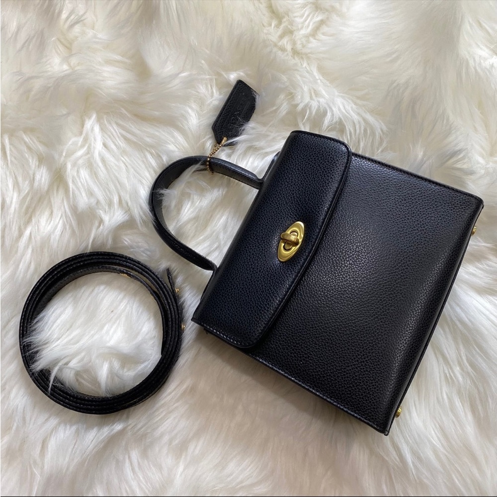 Vintage Coach Madison Kelly Style Top Handle Bag